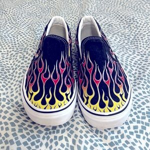 Vans with Flame Pattern